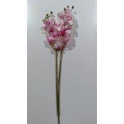 20% DTO. Flor artificial vara flor rosa con blanco