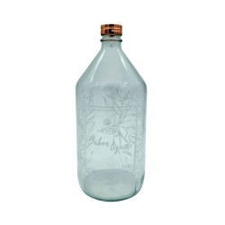 Botella cristal de 1 litro para Jabon liquido tapa rose