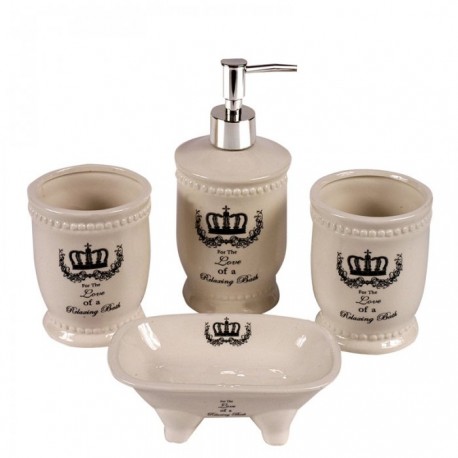 Set de bano ceramica corona