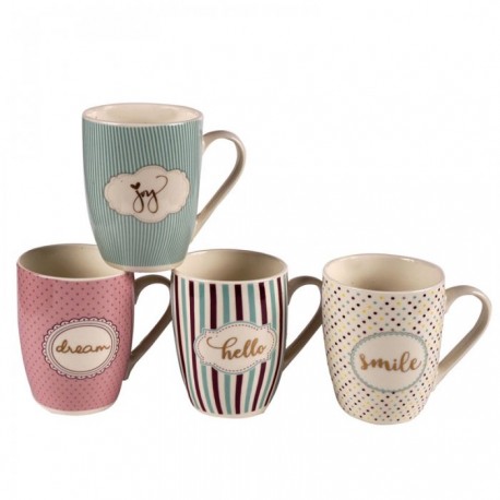 Mug porcelana vintage 400cc - surtidos