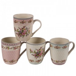 Mug porcelana rococo 500cc