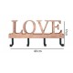 Perchero madera Love 40x17cm