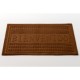 Felpudo de goma y felpa 37x57cm - Marron -