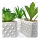 Planta artificial maceta ceramica cuadrada 6x13cm-Puntos-