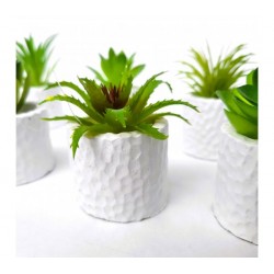 Planta artificial maceta ceramica redonda 5x8cm -surtidas -