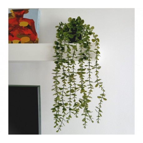 Planta artificial colgante c/maceta plastica - 60cm largo