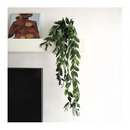 Planta artificial colgante c/maceta plastica - 70cm largo