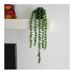 Planta artificial colgante c/maceta plastica - 55cm largo