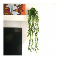 Planta artificial colgante c/maceta plastica - 76cm largo