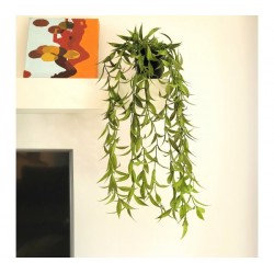 Planta artificial colgante c/maceta plastica - 60cm largo