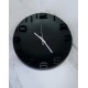 Reloj de pared redondo negro