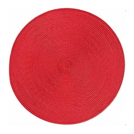 Individual circular 37cm diam. Rojo