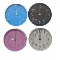 Reloj plastico 19cm colores surtidos